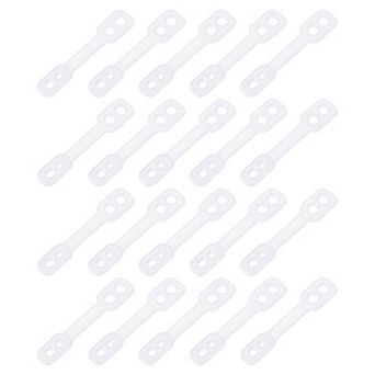 20 pc Clothes Hanger Windproof Plastic Strips Hook, Anti-Slip Off Windproof Fixed Buckle