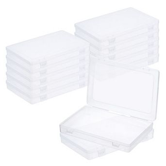 12Pack Plastic Rectangle Organizer Container for Beads Jewelry Small Items Art Craft 9"x6"x1.2"
