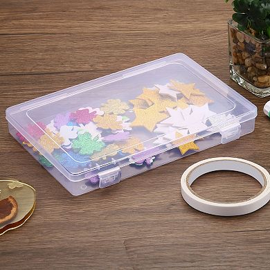 12Pack Plastic Rectangle Organizer Container for Beads Jewelry Small Items Art Craft 9"x6"x1.2"