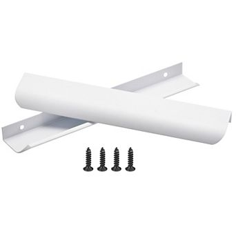 10 Pack Finger Edge Pull Cabinet Handles 160mm Hole Center