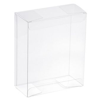 Plastic Retail Boxes 2"x3.9"x5.9" Gift Box with Protecting Film for Candy, Cookies Wrapping 10 pc