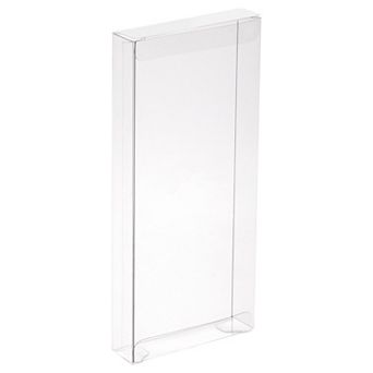 Plastic Retail Boxes 0.8"x3"x7" Gift Box with Protecting Film for Candy, Cookies Wrapping 10 pc