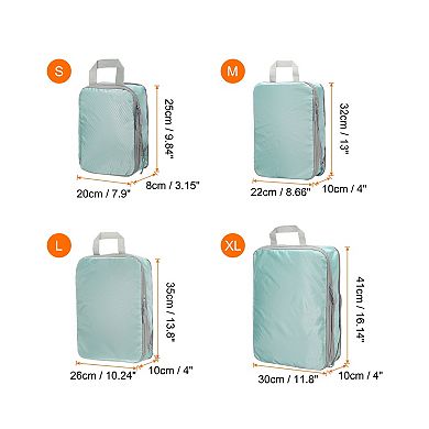 4pcs Compression Packing Cube for Suitcases Lightweight Luggage Organizers Bag Storage Travel Bag
