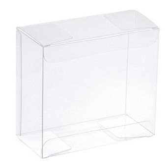 Plastic Retail Boxes 2"x3.9"x3.9" Gift Box with Protecting Film for Candy, Cookies Wrapping 10 pc