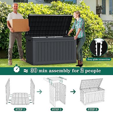 230 Gallon Upgraded Storage Box with Enhanced Material