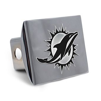WinCraft Miami Dolphins Premium Metal Chrome Hitch Cover