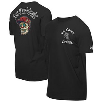 Men's New Era Black St. Louis Cardinals Sugar Skulls T-Shirt