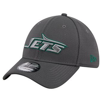 Men's New Era Graphite New York Jets Main 39THIRTY Flex Hat
