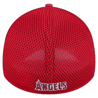 Men's New Era Red Los Angeles Angels Subtle Camo 39THIRTY Flex Hat