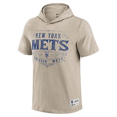 Men's Darius Rucker Collection by Fanatics Tan New York Mets Hooded T-Shirt