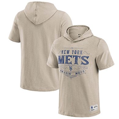 Men's Darius Rucker Collection by Fanatics Tan New York Mets Hooded T-Shirt