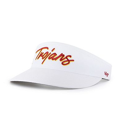 Men's '47 White USC Trojans Melbourne brrr� Adjustable Visor