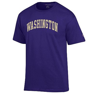 Men's Champion Purple Washington Huskies Basic Arch T-Shirt
