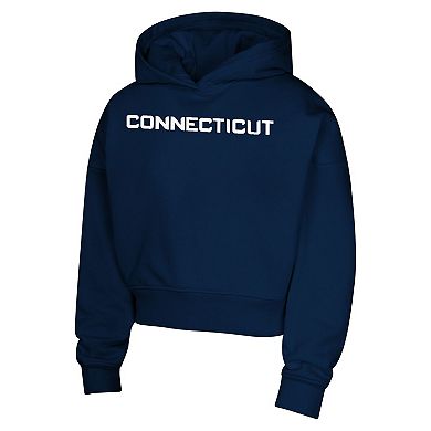 Girls Youth Navy Connecticut Sun Closer Pullover Hoodie
