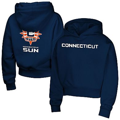 Girls Youth Navy Connecticut Sun Closer Pullover Hoodie