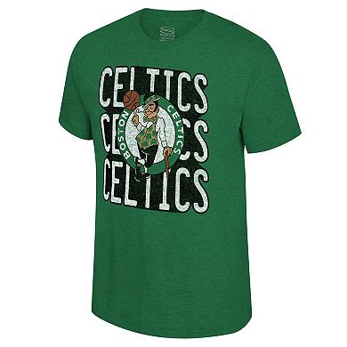 Unisex Fanatics Stadium Essentials Heather Green Boston Celtics Step Up T-Shirt