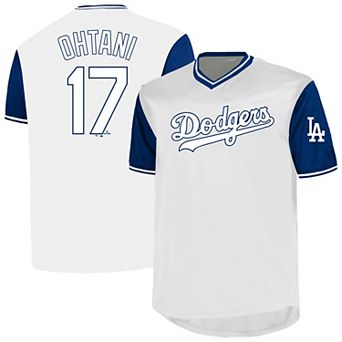 Men's�Profile Shohei Ohtani White Los Angeles Dodgers Big & Tall Name & Number Birdeye V-Neck T-Shirt