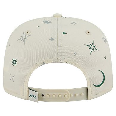 Men's New Era Cream New York Jets Celestial Golfer Adjustable Hat