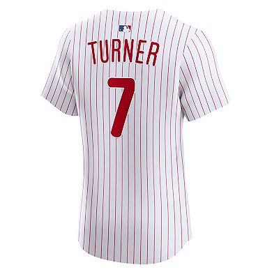 Men's Nike Trea Turner White Philadelphia Phillies Home Elite Jersey