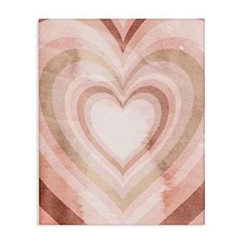 Stupell Home Decor Heart Kaleidoscopic Canvas Wall Art