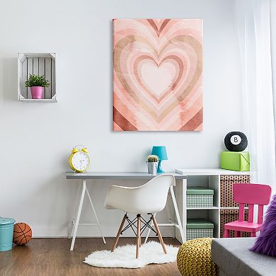 Stupell Home Decor Heart Kaleidoscopic Canvas Wall Art