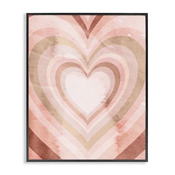 Stupell Home Decor Kaleidoscopic Heart Framed Wall Art