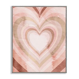 Stupell Home Decor Kaleidoscopic Heart Framed Wall Art