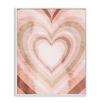 Stupell Home Decor Kaleidoscopic Heart Framed Wall Art