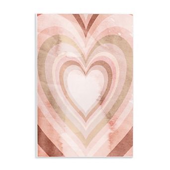 Stupell Home Decor Retro Heart Plaque Wall Art