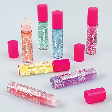 Make It Real Days Of The Week Lip Gloss Set 7 Piece Rollerball Flavored Set