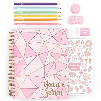 Make It Real 200 pc All-In-1 Sketching Set Journal & Art Book