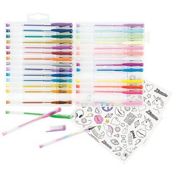 Make It Real 30 pc Gel Pen Set with Stickers