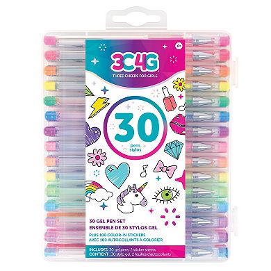 Make It Real 30 pc. Gel Pen Set with Stickers