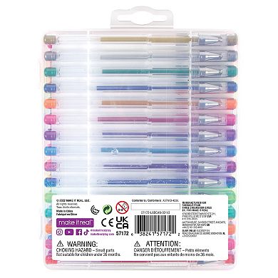 Make It Real 30 pc. Gel Pen Set with Stickers