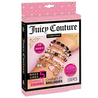 Make It Real Juicy Couture Mini Chains & Charms Kit – 118 pc Bracelet Set