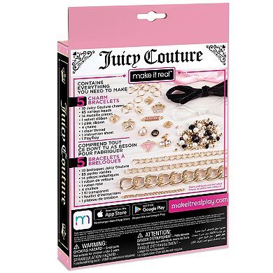 Make It Real Juicy Couture Mini Chains & Charms Kit – 118-Piece Bracelet Set