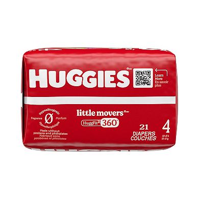 Huggies Little Movers HuggFit 360 Degree Size 7 21-pk. Disposable Diapers