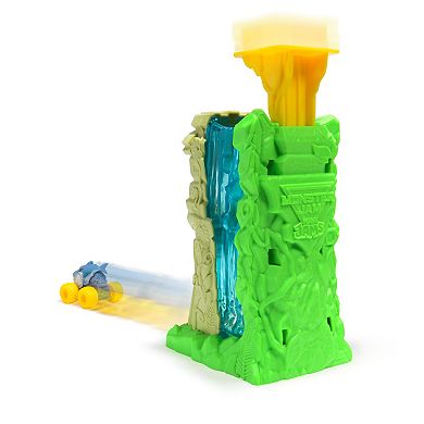 Monster Jam Mini Jams Megalodon Jungle Blaster Launcher Playset with 2 Exclusive Truck Toys