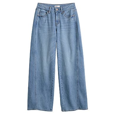 Women's Sonoma Goods For Life® Mid Rise Wide Leg Seamed Jeans