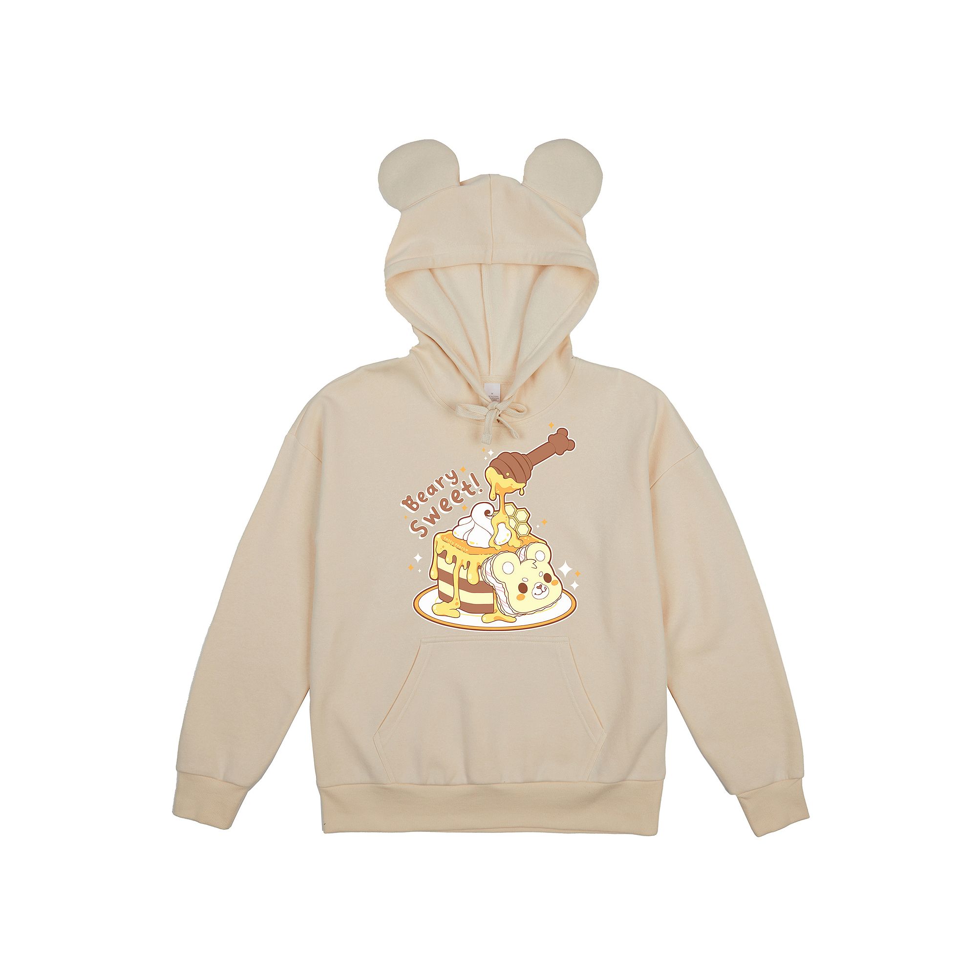 Juniors Tasty Peach Beary Sweet Hoodie, Girls, Size: XS, White