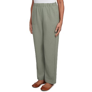 Petite Alfred Dunner Patch Pocket Short Length Elastic Waistband Pants