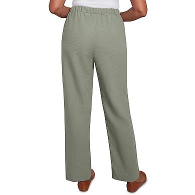 Petite Alfred Dunner Patch Pocket Short Length Elastic Waistband Pants