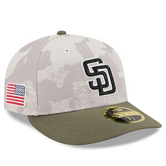 Men's New Era Light Beige/Olive San Diego Padres 2025 Armed Forces Day Low Profile 59FIFTY Fitted Hat
