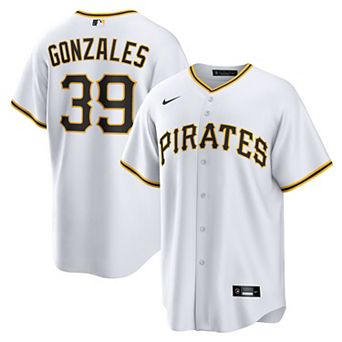 Men's Nike Nick Gonzales White Pittsburgh Pirates Home Replica Jersey
