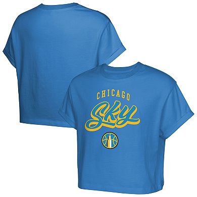 Girls Youth Sky Blue Chicago Sky City Pennant Cropped T-Shirt