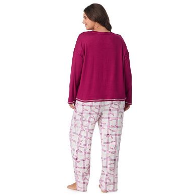 Plus Size Harry Potter Long Sleeve Pajama Top & Pajama Bottoms Set
