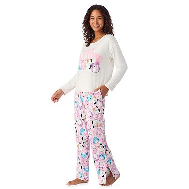 Women's Squishmallows® Long Sleeve Pajama Top & Pajama Pants Set