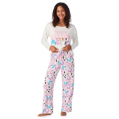 Women's Squishmallows® Long Sleeve Pajama Top & Pajama Pants Set