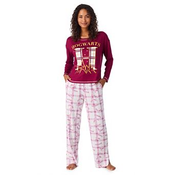 Women's Harry Potter Long Sleeve Pajama Top & Pajama Bottoms Set