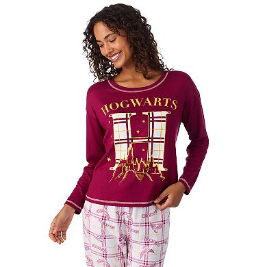 Women's Harry Potter Long Sleeve Pajama Top & Pajama Bottoms Set